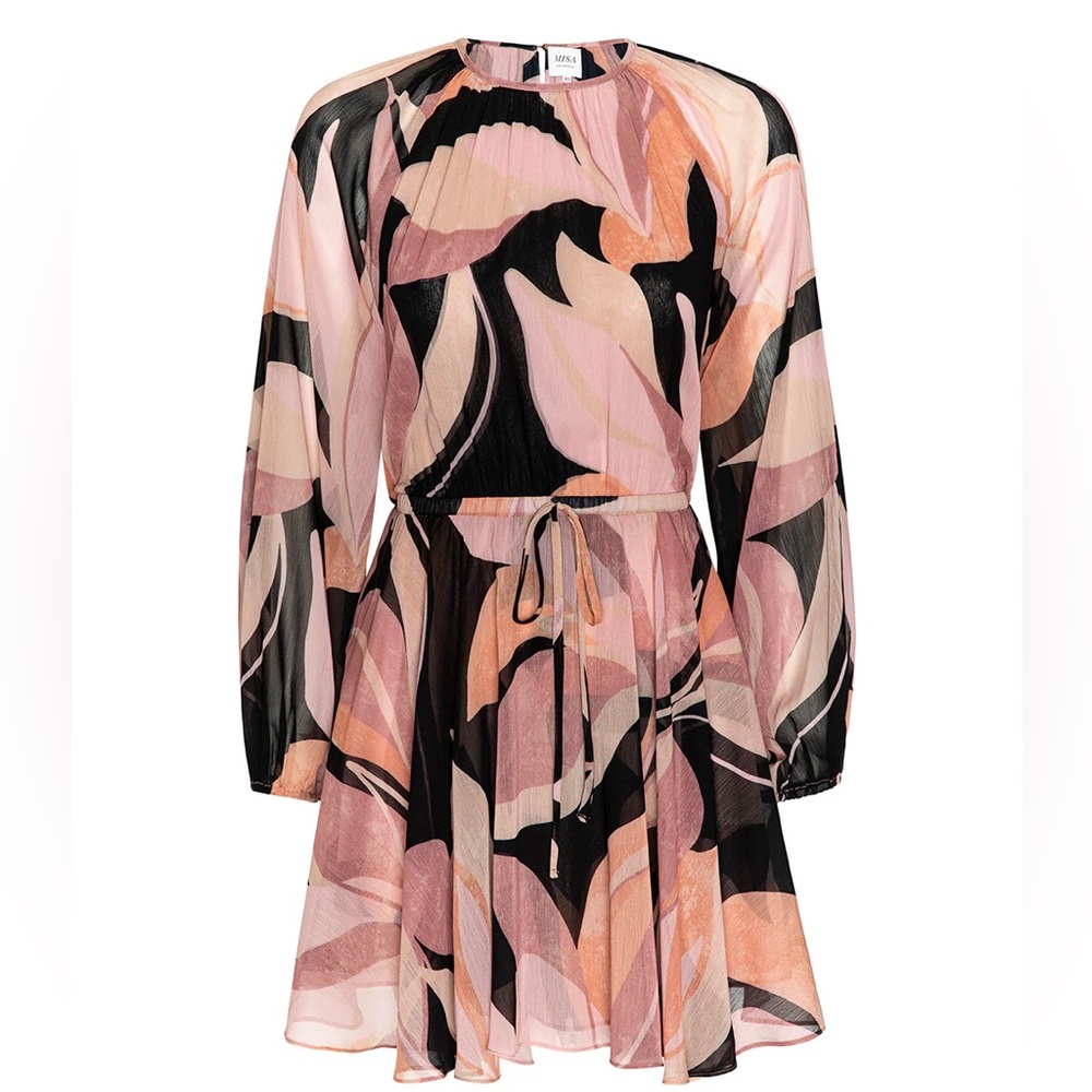 Misa Los Angeles Anthea Dress- in Moody Abstract Flora